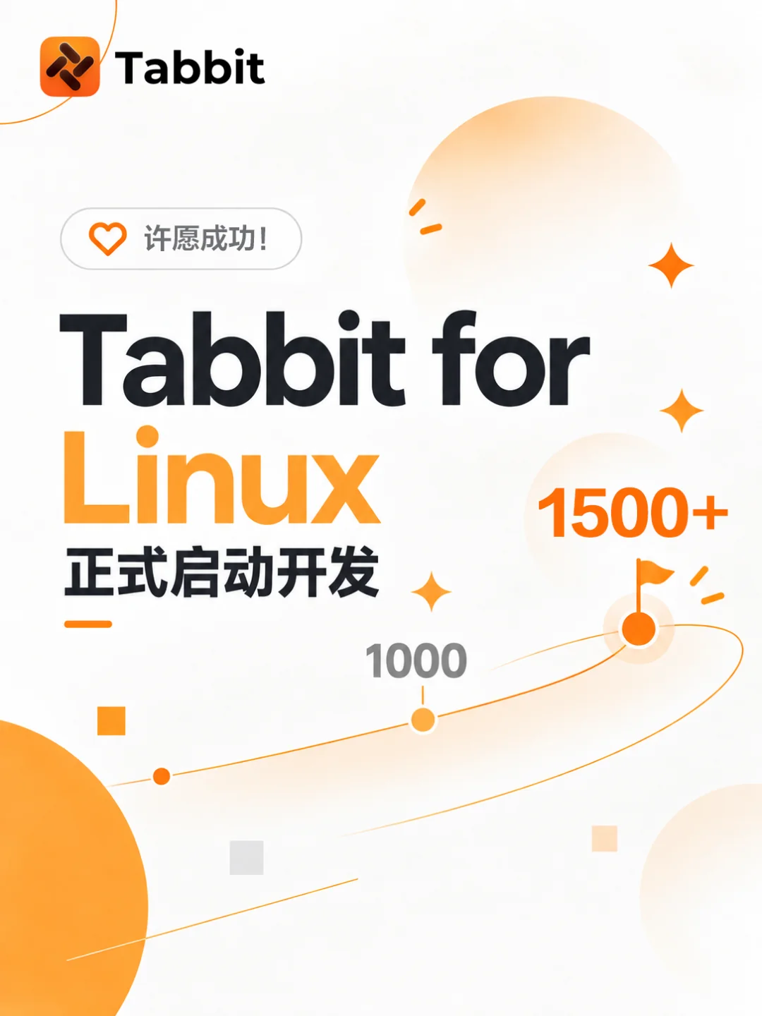 许愿成功!Tabbit for Linux 正式开工 · 配图